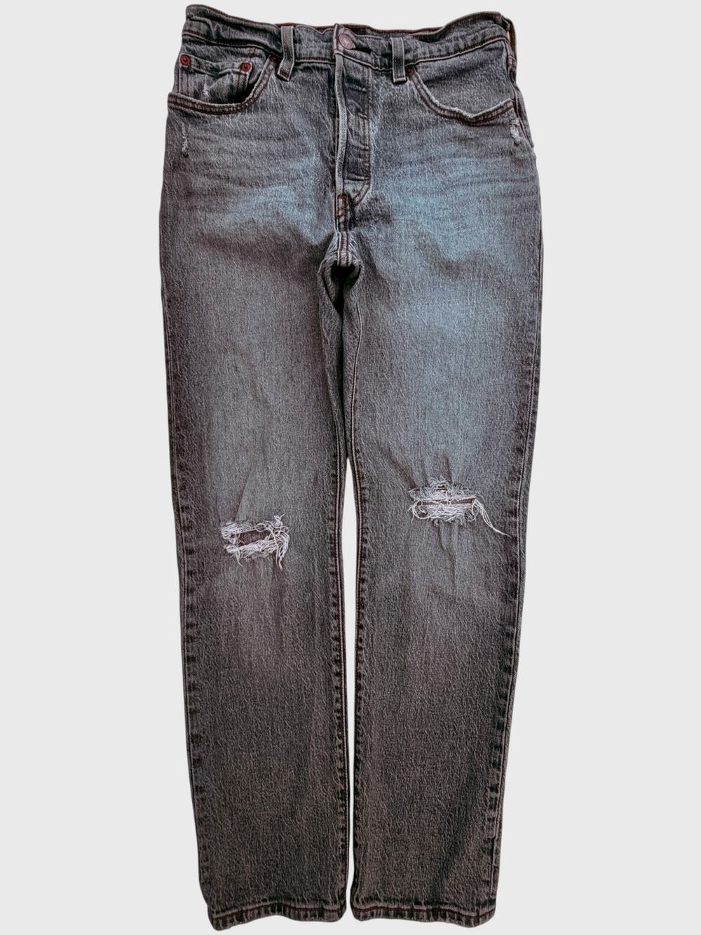 Levi's 501 Original Fit Distressed Straight Jeans Womens 28x30